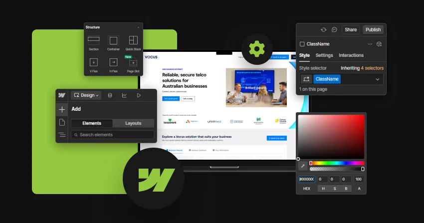 webflow development