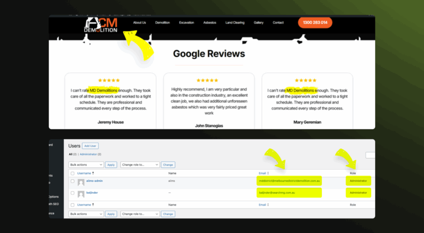acm demolition reviews screenshot