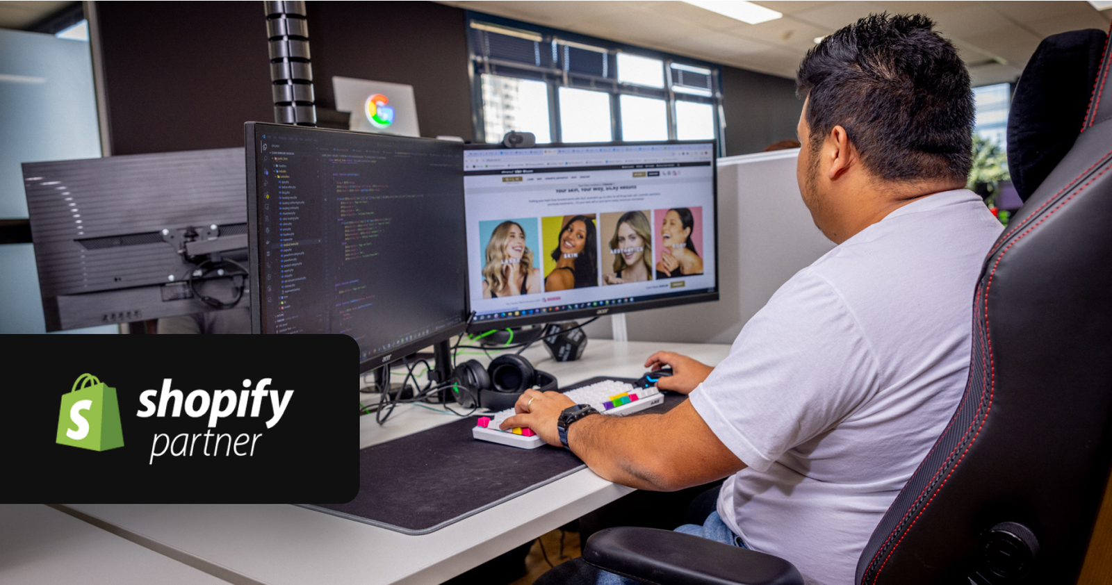 shopify development at click click media